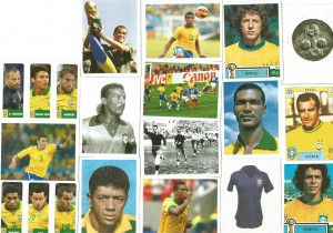 Figurinhas do álbum Brasil de Todas as Copas 2013