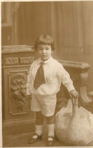 pessoais Meu pai quando criança, foto de novembro de 1923