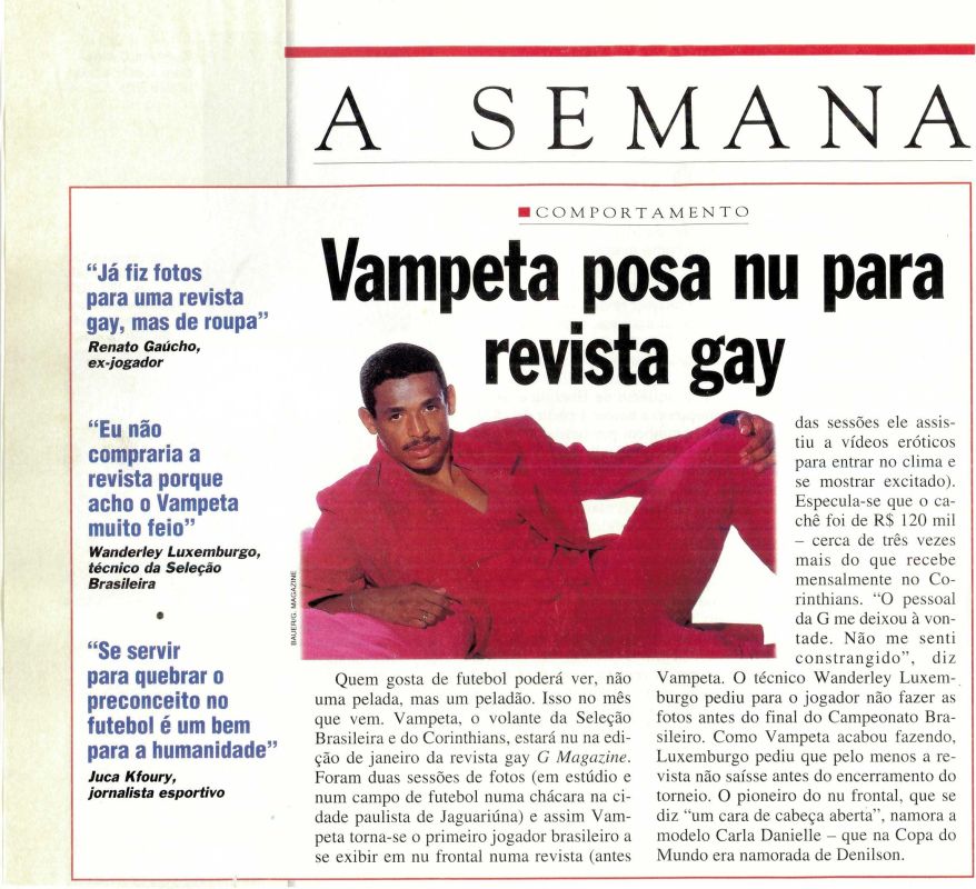 No momento, você está visualizando Vampeta posa nu para revista gay